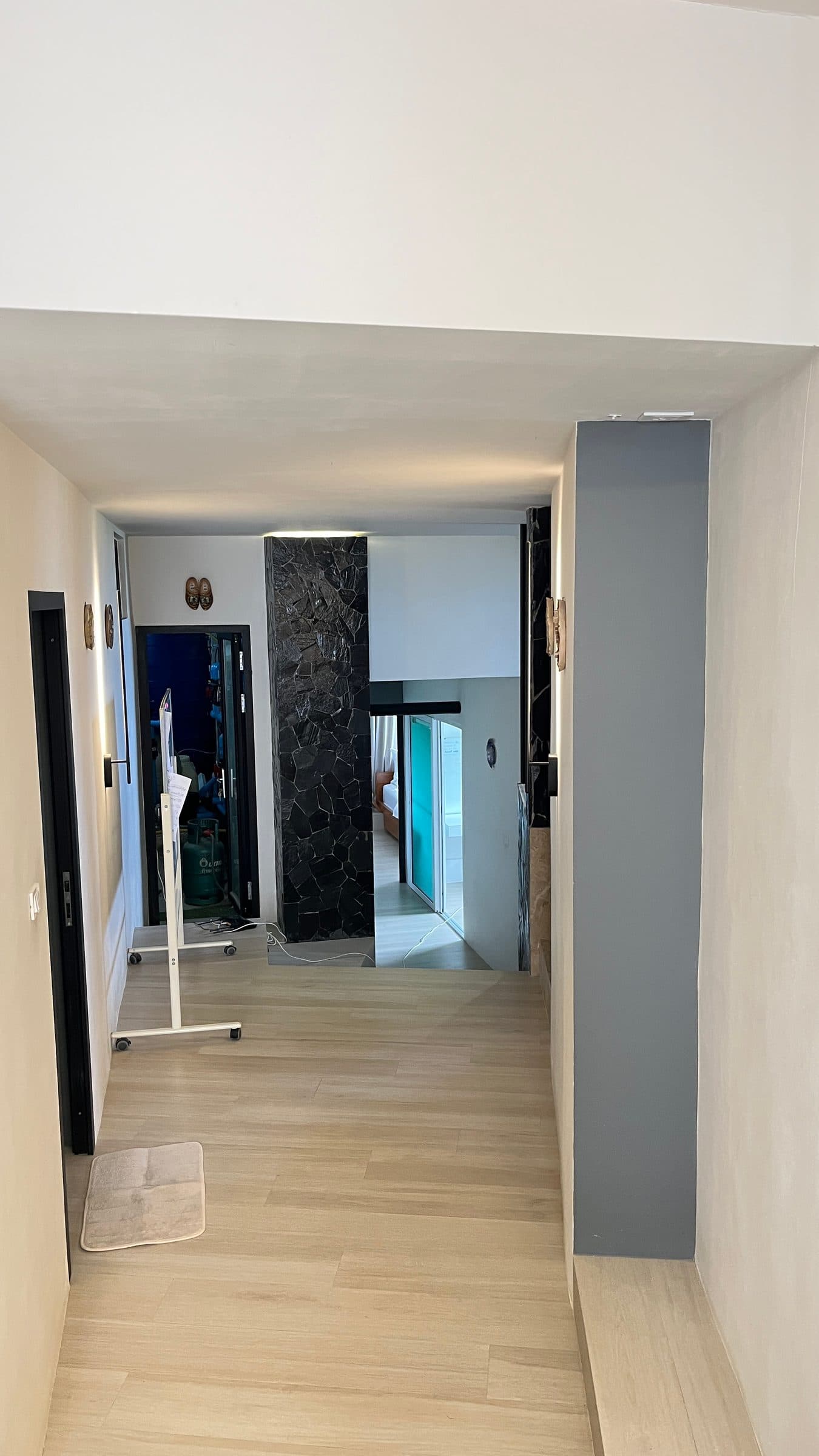 Hallway through the unit