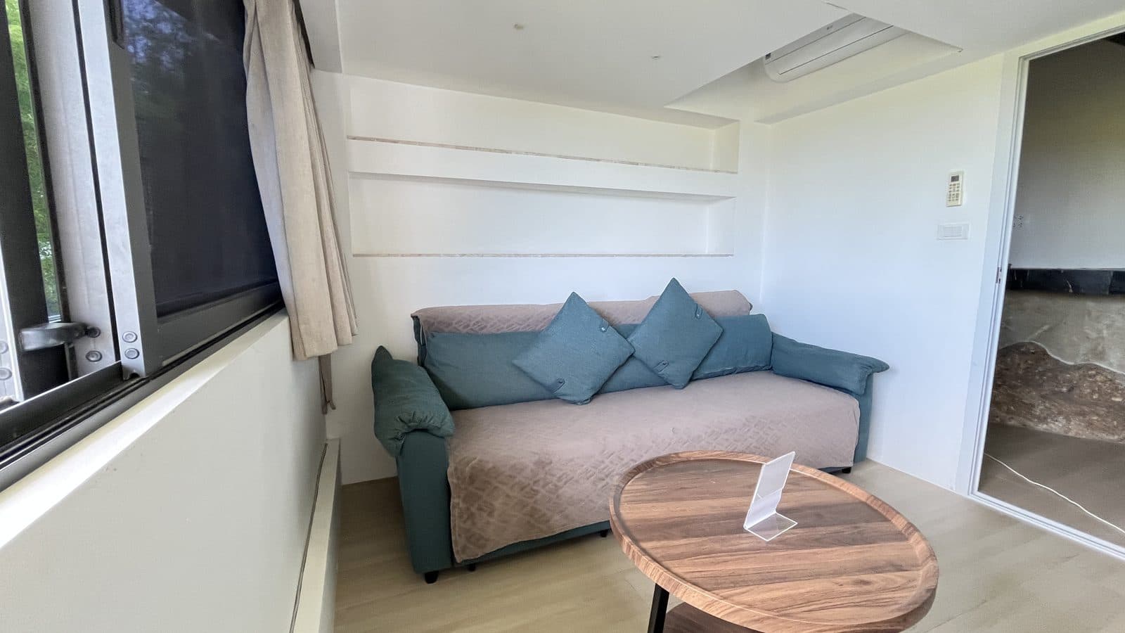 Sofa bed in the living area