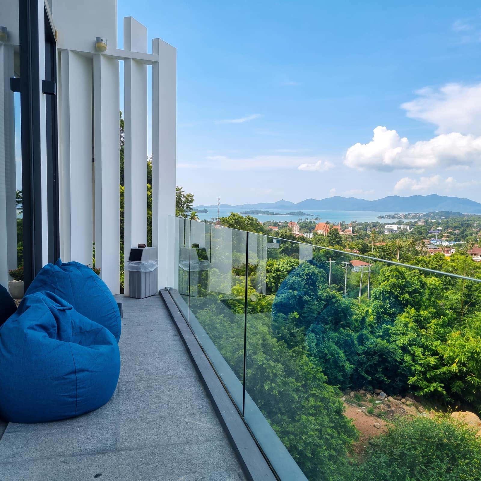Sunrise suite balcony with panoramic sea view