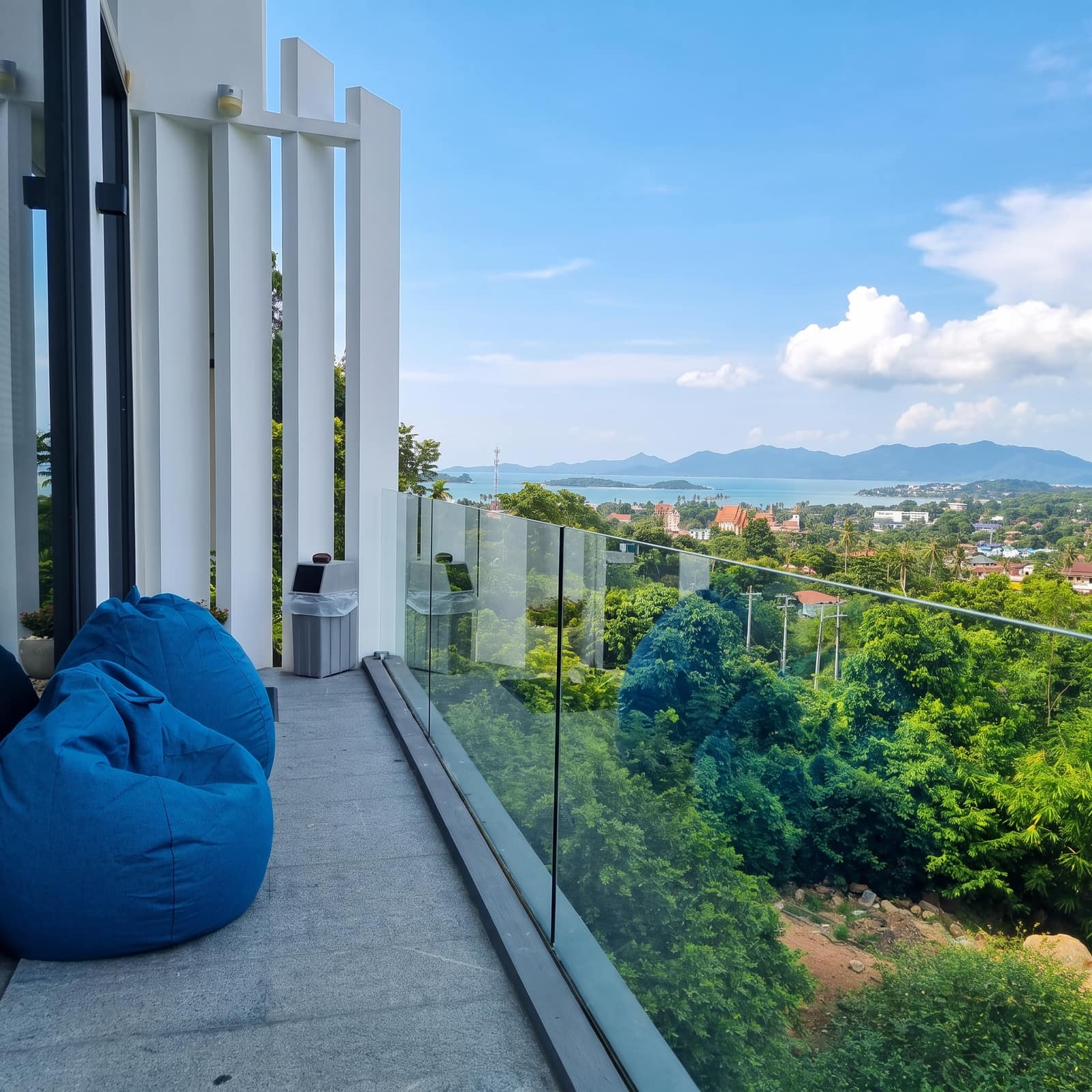 Sunrise suite balcony with panoramic sea view